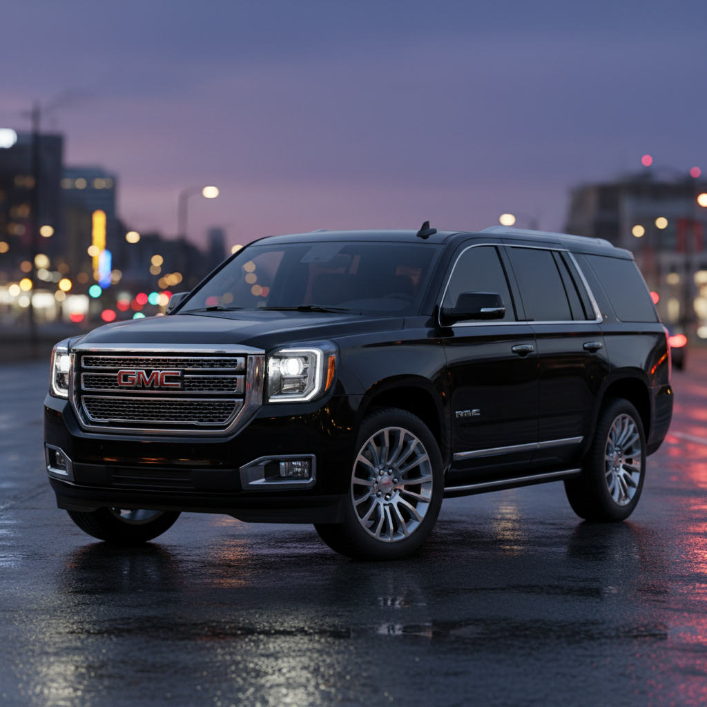 GMC Denali black luxury SUV